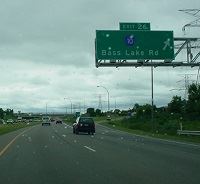 photo of highway exit sign